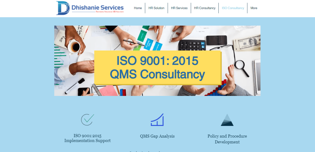 Consult Dhishanie Services for ISO 90012015