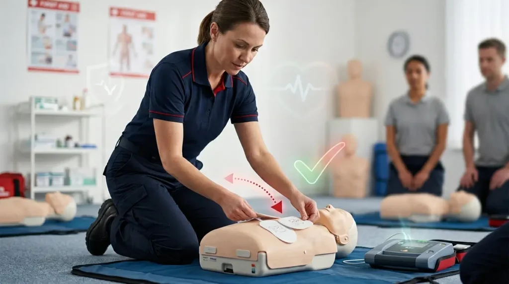 placement of pads for aed - 03